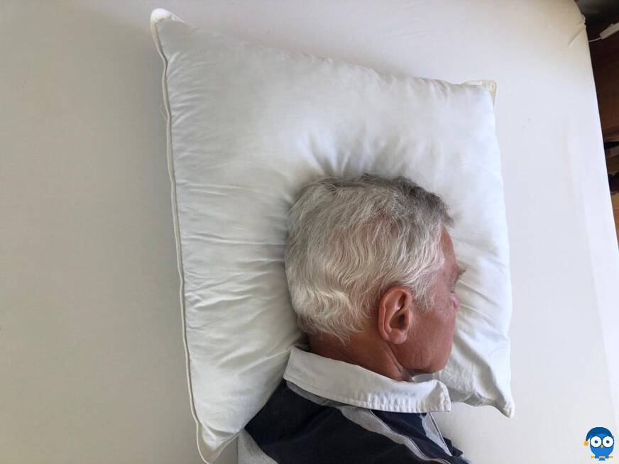 oreiller bleu calin mixte